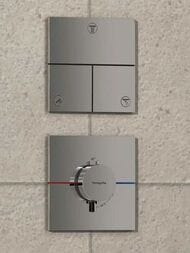Смеситель Hansgrohe ShowerSelect Comfort E 15574000 термостат, внешняя часть, хром — миниатюра 2