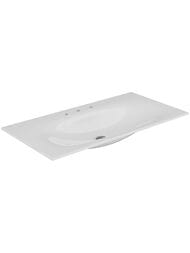 Раковина Keuco Edition Lignatur 1055х538 накладная на тумбу,3 отверстия под смес., белый 33350311003