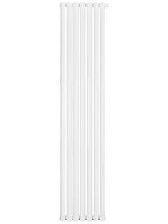 Дизайн-радиатор STOUT Tube Round 7 секц. ниж.прав.подкл R40 1-1750-7 RT белый