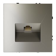 Розетка компьютерная встраиваемая VOLTUM S70 RJ45 кат.6, шелк VLS060104