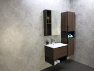 Зеркало-шкаф COMFORTY Франкфурт-60 (600х800х145) подвесной, дуб шоколадно-коричневый 00004150528