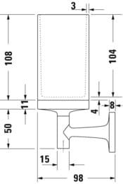 ������ ��� ������ ����� DURAVIT Starck T ���������, ����: ����������� ������ 0099313400