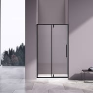Душевая дверь Vincea Slim-N 1200х1950 стекло прозрачное/профиль черный, VDP-4SN120CLB — миниатюра 1