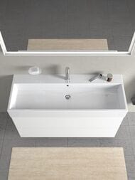 Тумба под раковину Duravit L-Cube 1184х544х459 подвесная, 2 ящика, белый матовый LC627901818 — изображение 4