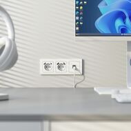 Розетка Ethernet RJ-45 cat. 6A экранированная Werkel W5120001, белый матовый