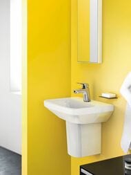 Смеситель Hansgrohe Logis 71070000 для умывальника, низкий фиксированный излив, донный клапан, хром — миниатюра 11