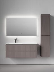 Тумба под раковину Sancos Snob R SNR120LSM 1195х445х500 подвесная, левая, 2 ящика, цвет: Doha soft