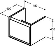 ����� ��������� Ideal Standard CONNECT AIR 480�400�409 1 ����, ����� ������ � ����� ���  E0844EQ