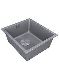Мойка LUMI 41UNI, IT-GRANIT, LU41-GRM, серый металлик, 410х460, Paulmark