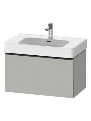 Тумба под раковину Duravit D-Neo (440х784х452мм) подвесная, бетонно-серый матовый DE4277004070000