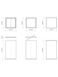 Корзина для белья Decor Walther DW 215  320х320х580 цвет: сталь полированная 0610970