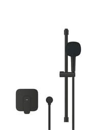 Душевая система Grohe Cubeo д/душа, без встр. части, штанга 470-620, руч. душ, чер. мат. 1053352430 — миниатюра 2
