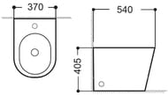 ���� ��������� Aquanet Atago 2.0 B1 LX-1057A 540�405�370��, �������, ��������� ��� ���������, �����