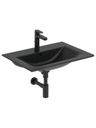 Смеситель для умывальника Ideal Standard CERAFINE O излив 126мм, с дон клапаном, мат.черный BC699XG
