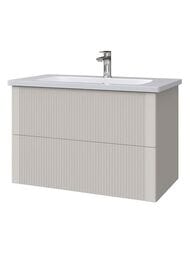 Тумба под раковину Caprigo MODO-Prima 80 770х564х470 подвесная, 2 ящика, цвет Керамик 35412-ТР812 — миниатюра 1