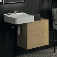 Тумба под раковину Ideal Standard CONCA (600x373x550) 2 ящика, светлый орех, со столешницей T4327Y6 — изображение 5