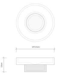 Мыльница Decor Walther CENTURY STS настольная, цвет: золото 0587420