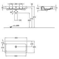 �������� Geberit iCon (900�485�160) ��� ��������� ��� ���������, ������� 124093000