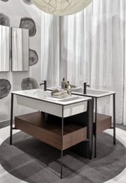 ������� ��� �������� Cielo CATINO DOPPIO (1100�585�830) ��������, ���� matt black CASTDNM