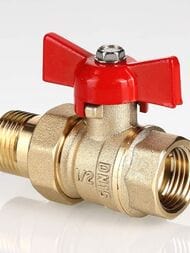Кран шар.VALTEC СТАНДАРТ с полусгоном 1/2", вн.-нар. (PN40) VT.127.GN.04 — изображение 6