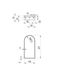 ������� ��� ���������� RAVAK YARD 400 (178�382�70) ���������, ����  X01786