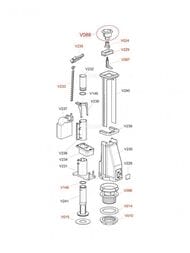 Стойка (сливной механизм) ALCAPLAST A08A, двойная кнопка — миниатюра 3