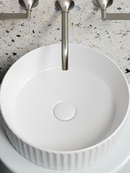 Раковина накладная Ceramicanova ELEMENT 360х360х115 без отв. под смеситель, белая матовая CN6057MW