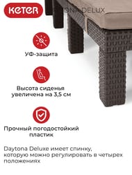 ������� KETER DAYTONA DELUX (195x65x25,5), ����������-����-�������