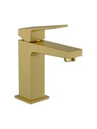Смеситель для раковины VitrA Minimax Square A4372025EXP однорычажный брашированное золото латунь