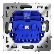 Розетка встраиваемая VOLTUM S70 с заземлением, шторками, крышкой, 16А, черный матовый VLS040308