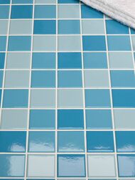 Мозаика керамическая Starmosaic Homework 48х48 Light Blue Mix Glossy (306х306) голубая WB43388 (шт.) — миниатюра 2