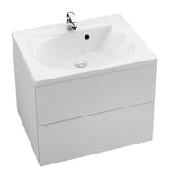 Тумба под умывальник подвесная RAVAK ROSA II SD 760 (760х490х470) белая/белая X000001293