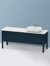 Тумба под раковину справа Duravit Luv 1733х743х570 4 ящика, ночной синий матовый лак LU9568R9898