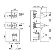 ��������� ��� ���� Bossini Apice Z035203.030 ���������, �� 2 ������., ����.�����, ����: ����