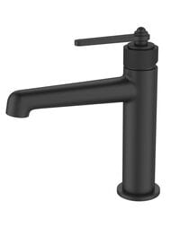 Смеситель для умывальника ESKO Bangkok Black BG26B однозахватный, низкий излив, цвет: черный