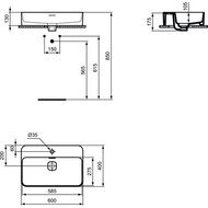���������� Ideal Standard Lux STRADA II Vessel 600�400�130 T299801 ���������, � ��������