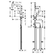 ��������� Hansgrohe Talis Select M51 ��� ����� 220 �������� �����, ����� 73868800