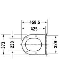 Сиденье DURAVIT Soleil by Starck петли из нерж. стали 0022310000