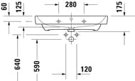 ���������� ��������� Duravit No.1 800�460�175��, �������, ��������� ��� ���������, ����� 23758000002