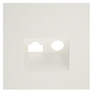 Накладка для розетки TV+RJ45 кат. 6 Voltum S70 VLS002713, хлопок
