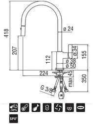 ��������� NOBILI FLAG ��� �����, �������� ����� � �����, ���� FL96137CR