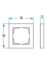 Рамка Werkel на 1 пост AluMax (шампань) W0013511