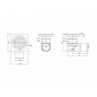 ���� MAGdrain PFC 35 Q50-B 100*100, ����� ��������� ������, ����., �������