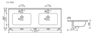 �������� ��������� Ceramicanova Element 1210�465�180 �������������, 2 ���� CN7004MB