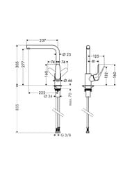 ��������� Hansgrohe Focus M41 ��� ����� 280 �� ���������� ����� ���� 31817000