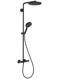 Душевая система Hansgrohe Raindance Select S 240 1jet 27633670  термостат, для душа,черный матовый — миниатюра 1