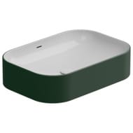 Раковина накладная GSG Easy EALAVTP60BI000/036 (600х420х140), белый/т-зеленый матовый