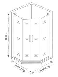 ������ ������� GOOD DOOR BAS PANDORA PNT-TD-90-C-CH (90�90) 5��-��,�\�������,������ ����������