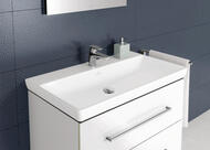 Тумба под раковину Villeroy & Boch Avento (630х514х452) 2 ящика, белое стекло A89000B4