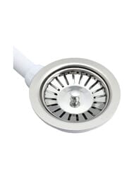Выпуск для моек WIRQUIN 1 1/2" d 90, с круглым переливом, нерж.сталь,  30717336